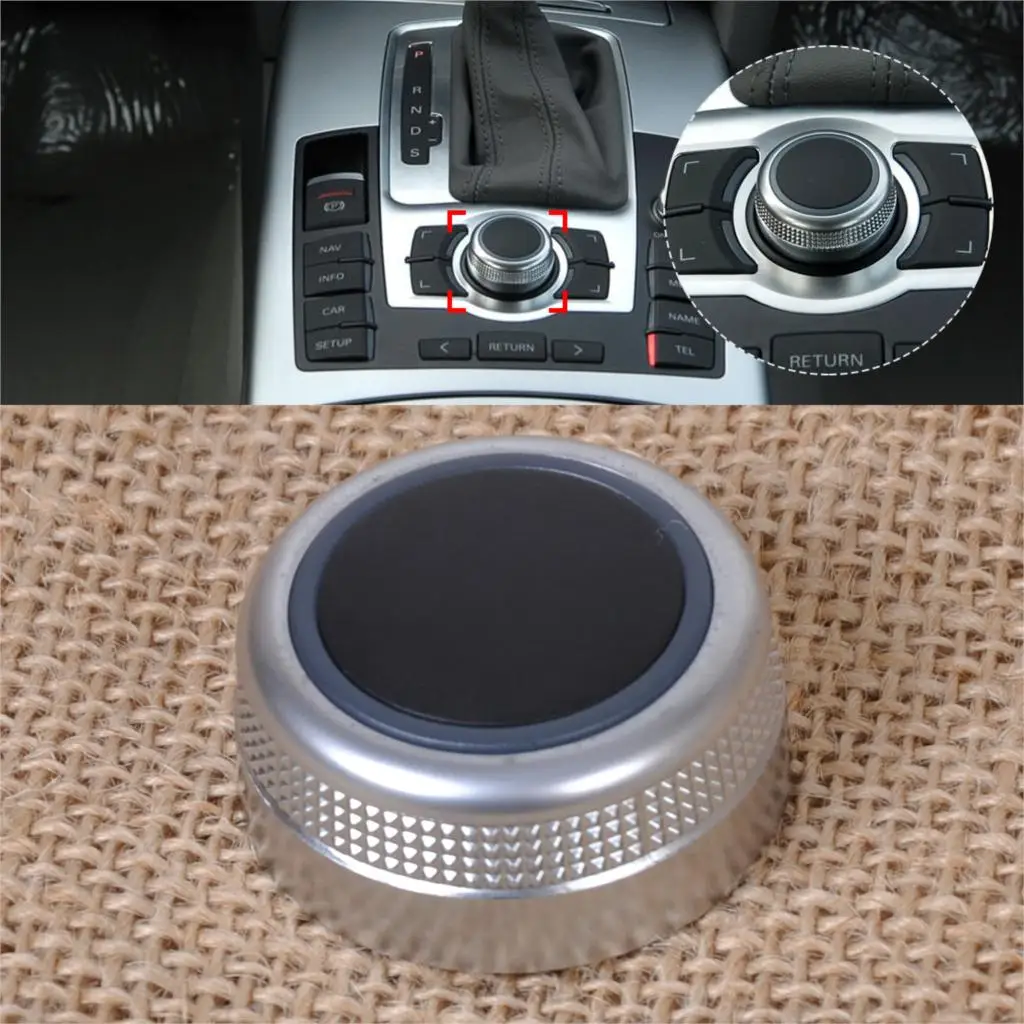 DWCX 1x New Chrome Multimedia MMI Main Menu Control Rotary Switch Knob Cap Cover 4F0 919 069