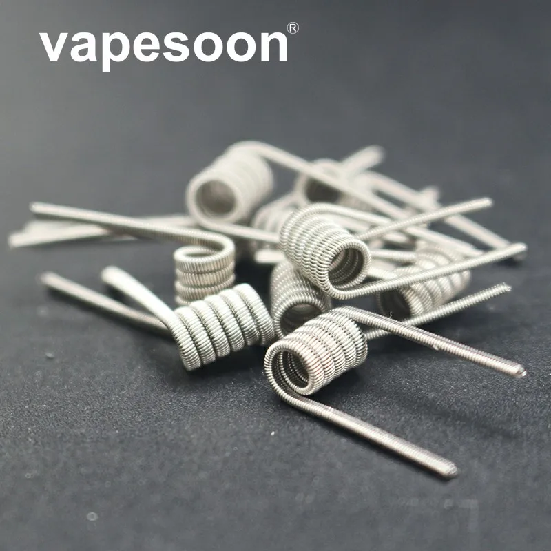 200 шт. высокое качество Alien Clapton Coil Tiger Juggernaut Clapton Hive нагревательный провод Vape сопротивление предварительно оборудованная катушка