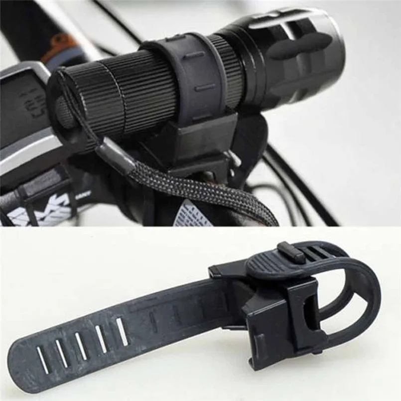 Cheap LED Flashlight Torch Clip Clamp 360 Degree Flashlight Torch Mount Holder for Bicycle Bike Plastic Bike Handlebar Bracket 30AT27. 0