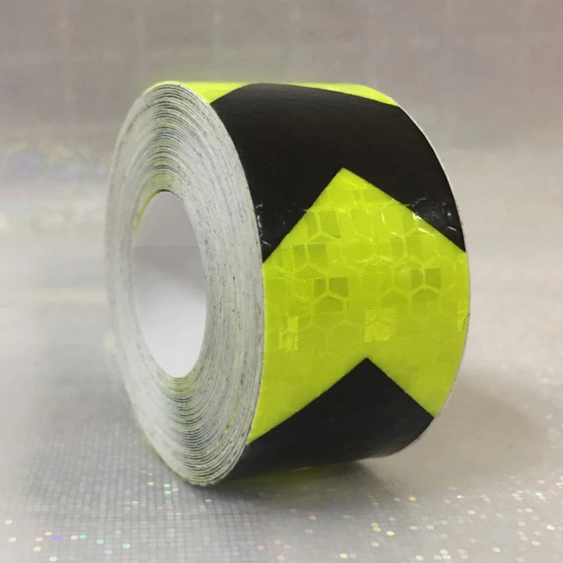 25mm x 5m Safety Mark Reflective tape stickers car-styling Self Adhesive Warning Tape Automobiles Motorcycle Reflective Film