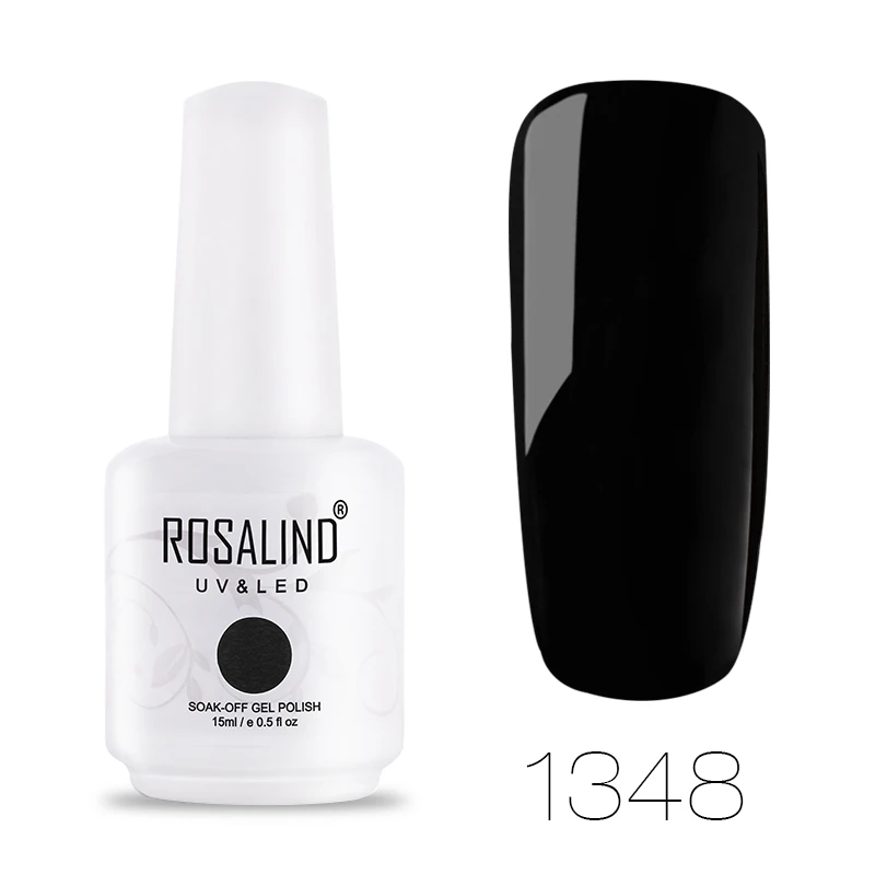 ROSALIND гель 1 S, новинка, 15 мл, Гель-лак для ногтей, УФ-светодиодный, замачиваемый, грунтовка для ногтей, полуперманентный, для дизайна ногтей, гель-лаки для маникюра - Цвет: RH1348