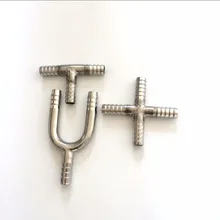 Нержавеющая сталь 304 homebrew четыре Ти U способ для разливного пива линии 5/16"