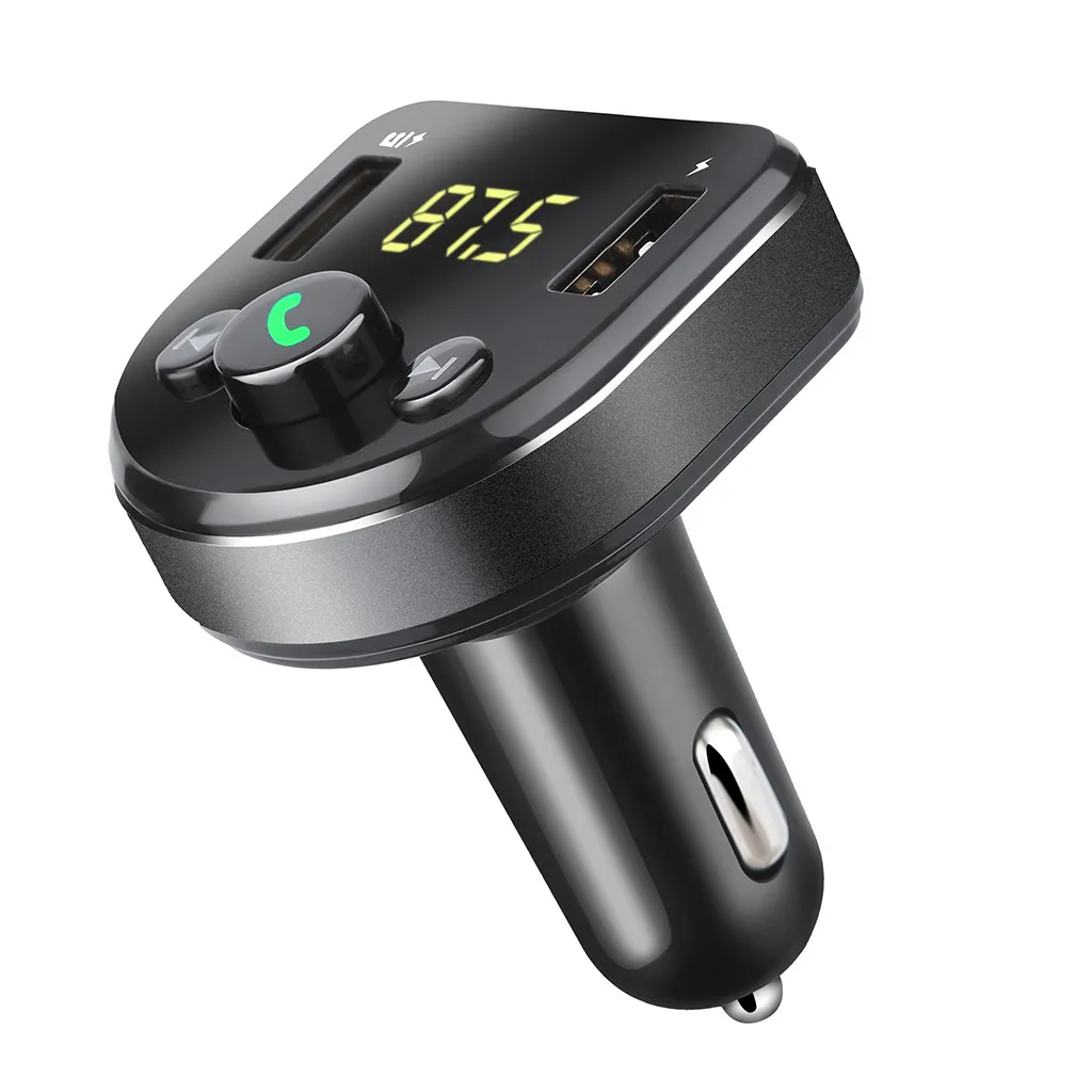 

Car Kit Handsfree Wireless Bluetooth FM Transmitter LCD MP3 Player USB Charger 2.1A Car Accessories Handsfree Auto Modulator CB