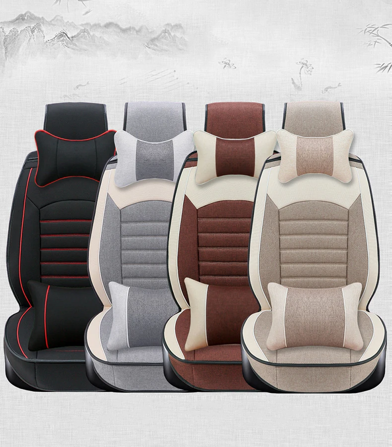 Buy Linen Car Seat Cover universal for auto Volvo V40