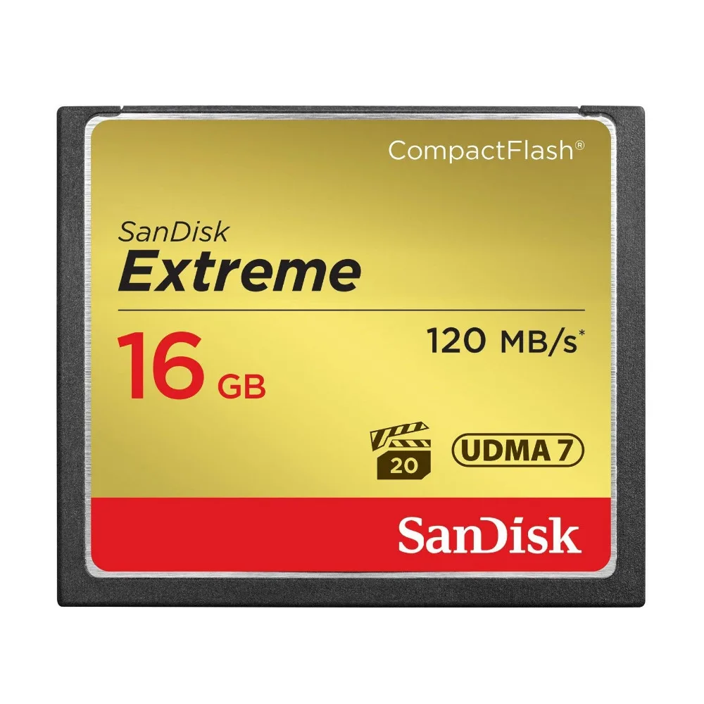 Купить Карта памяти SanDisk Extreme CompactFlash 16 ГБ 32 ГБ 64 ГБ 128 ГБ CF карта богатый 4 K HD видео SDCFXS 800X VPG 20 120 МБ с.