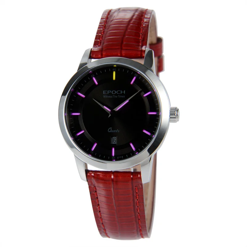 EPOCH 6023L waterproof 50m tritium gas luminous vogue business lady women quartz watch wristwatch