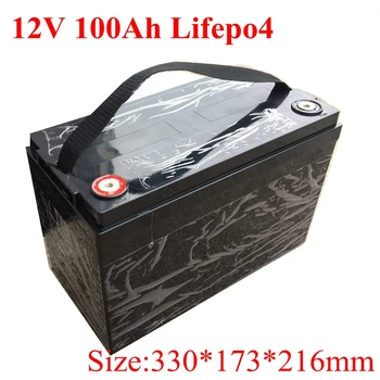 

12V 100Ah LiFepo4 Battery Pack for Solar Storage UPS RV Caravan Camping Motorhome Golf Cart Yacht+5A Charger