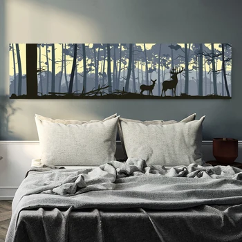 

Nordic Elk Deer Series Living Room Decor Art Print Posters Animal Family Canvas Painting Wall Pictures Home Decor