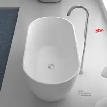 1650X850X590 мм CUPC одобренная акриловая с стекловолокном Смола Ванна Отдельно Стоящая ультра-тонкий край бесшовная Ванна 6024