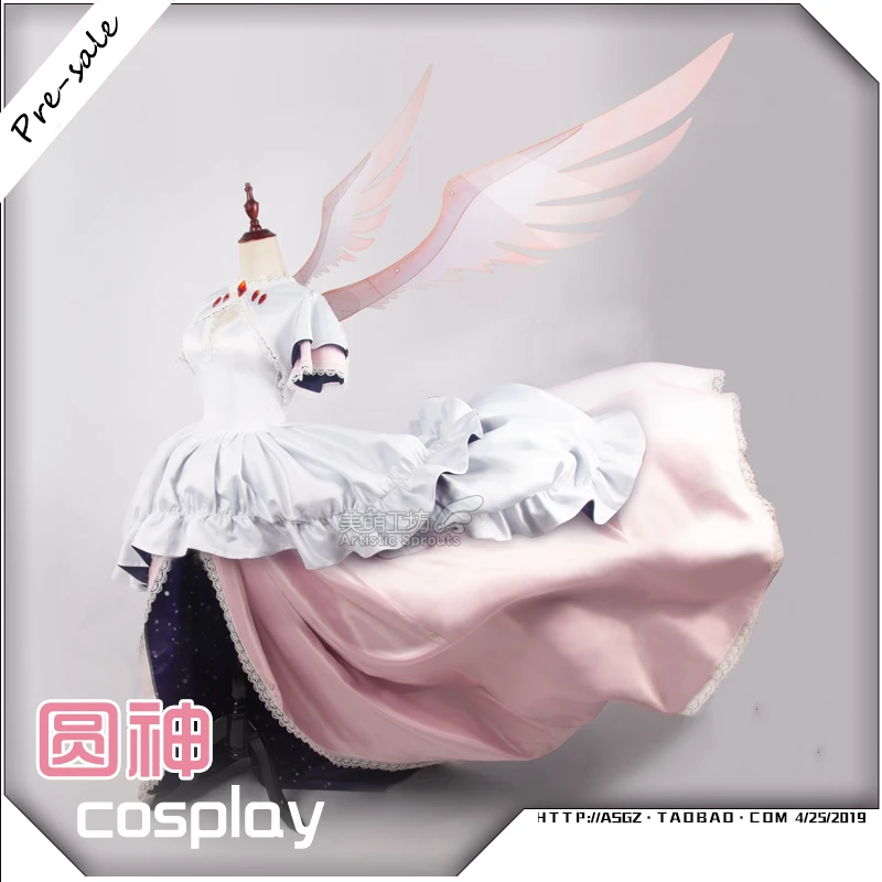 Аниме Puella Magi Madoka Magica Kaname платье с крыльями косплей костюм для женщин на Хэллоуин