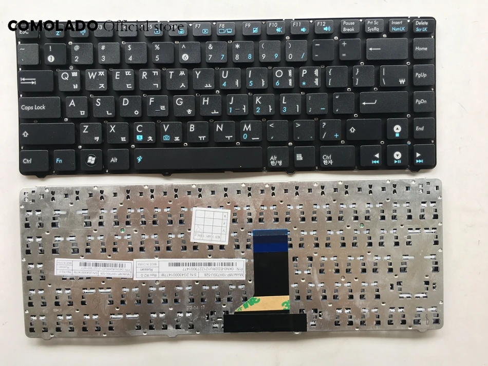 KR Korean keyboard for ASUS U36 U36SD U36SG U40SD U41J U41JF U41SV Black without frame Laptop Keyboard KR Layout