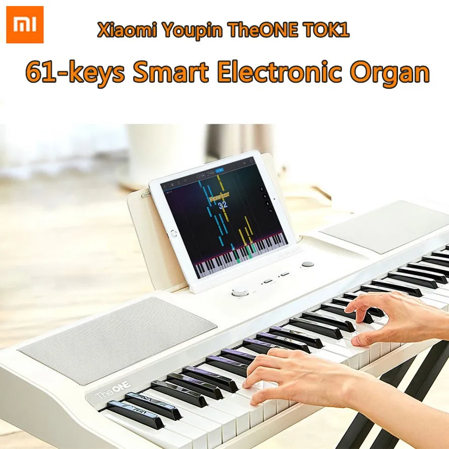 

Xiaomi Youpin TheONE TOK1 Smart Electronic Organ 61-keys AI Check Smart Beginner Music Instrument APP Smart Playing Education