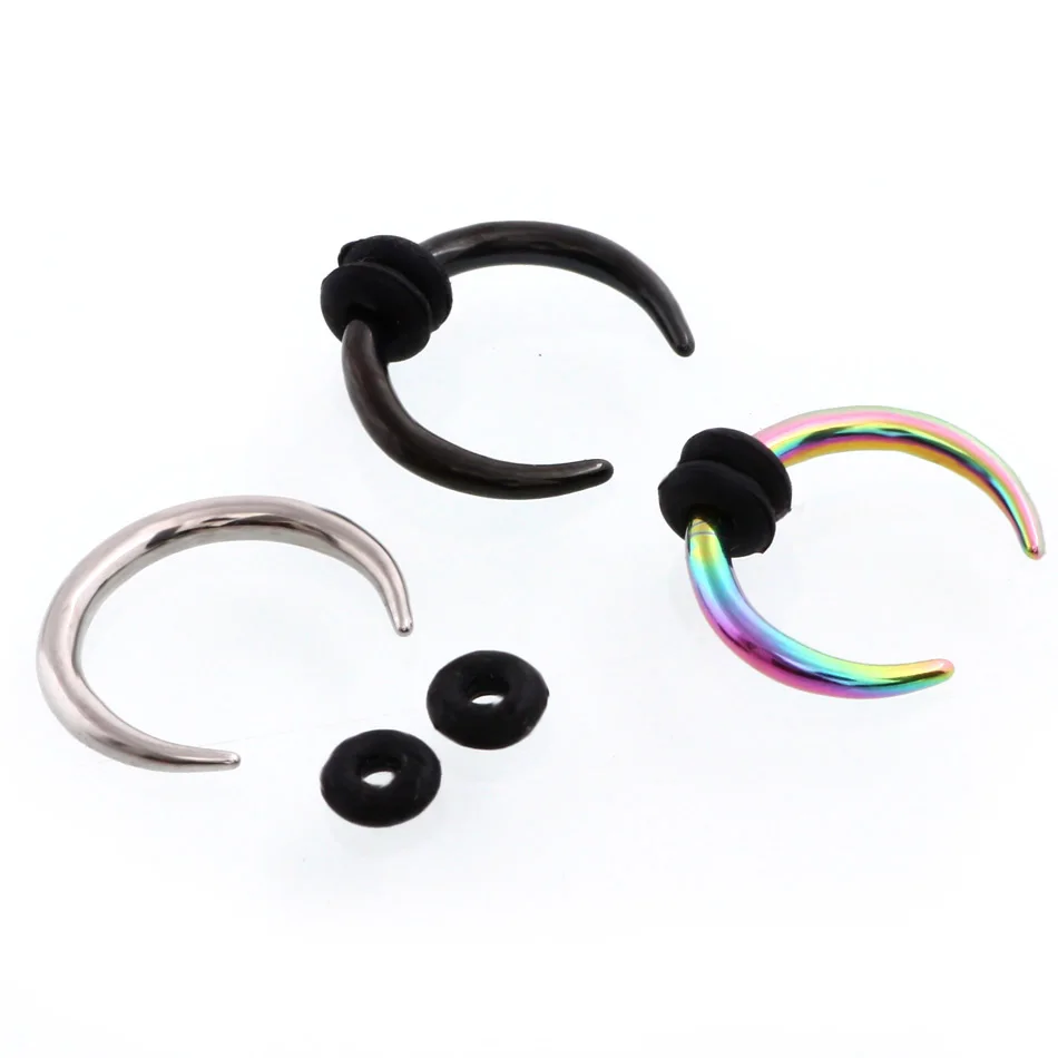 1PC Steel Septum Clickers Nose Hoops Nose Rings Septum Nose Rings