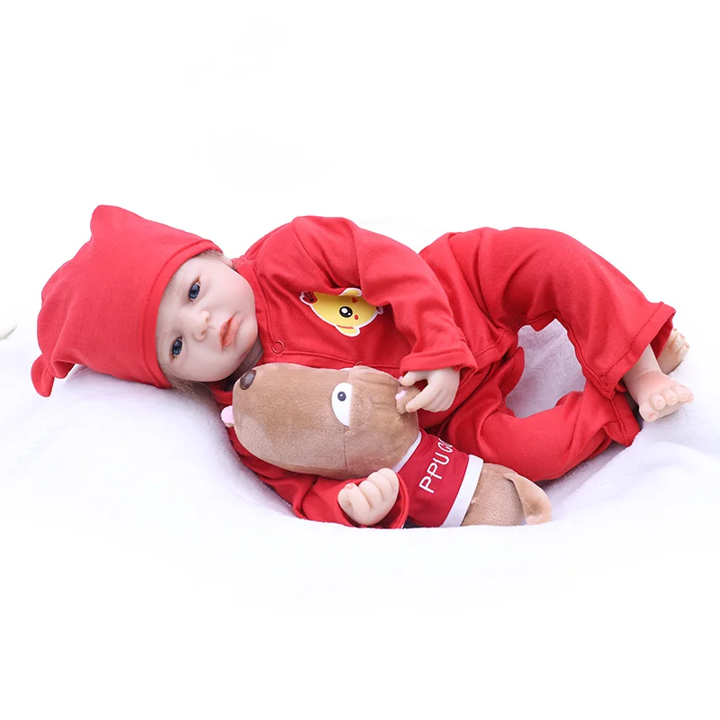 20 дюймов 50 см reborn Детские Мягкие силиконовые реального прикосновения lifelike