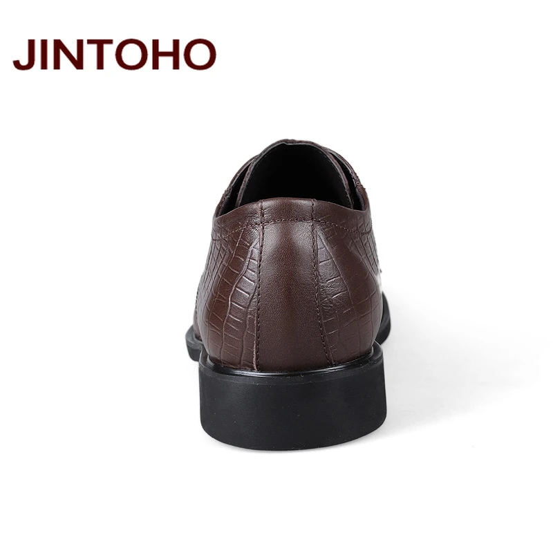 JINTOHO/Новое поступление 2016 года Мужские модельные туфли деловые с острым носком