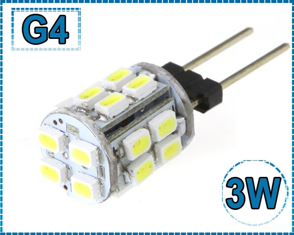 Бесплатная доставка Светодиодная лампа G4 12 В 1206 SMD 20 светодиодов Белая