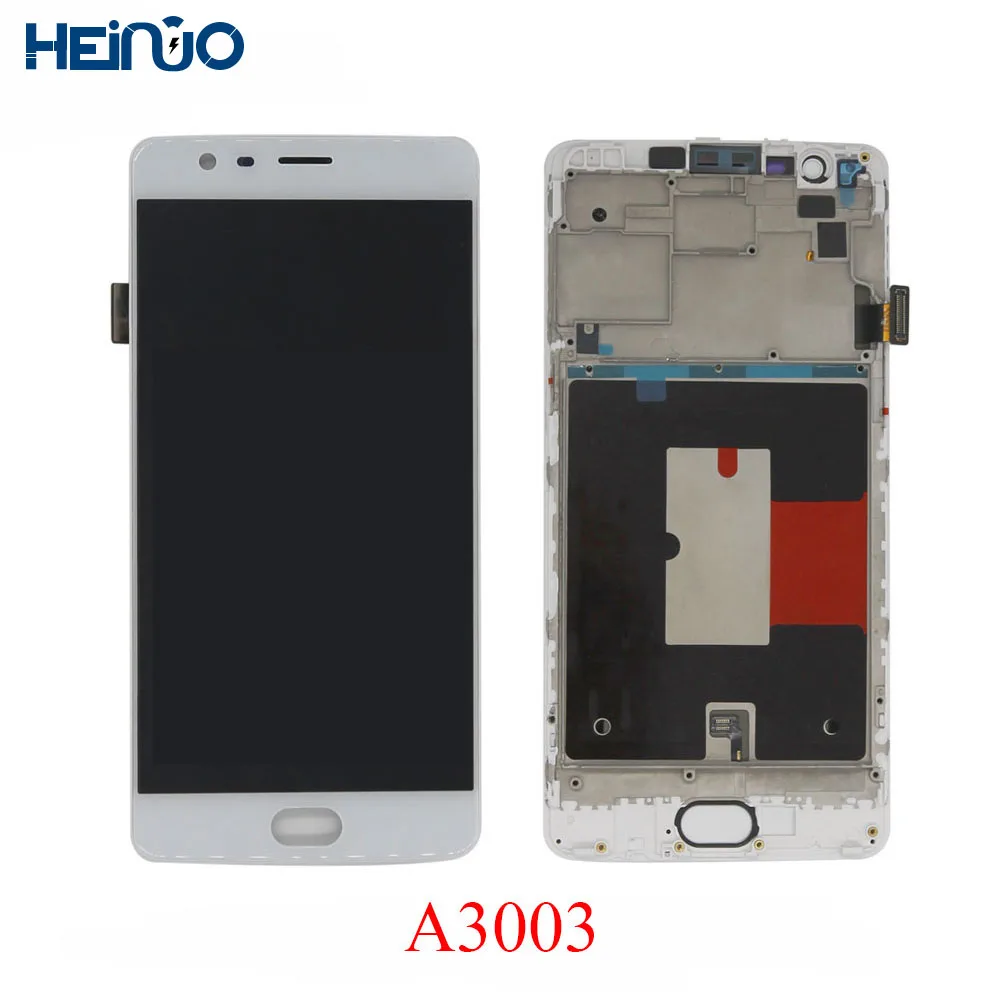 

FHD 5.5" Ekran For Oneplus 3T A3010 A3000 LCD Display Touch Screen 1+3 Assembly For One plus 3 A3003 three Replacement part