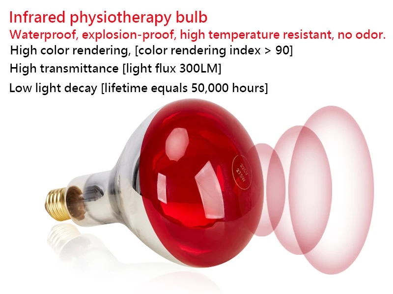 275 Вт двойная голова пол массаж терапия инфракрасная терапия нагревательная лампа светильник для кожи облегчение боли физиотерапия