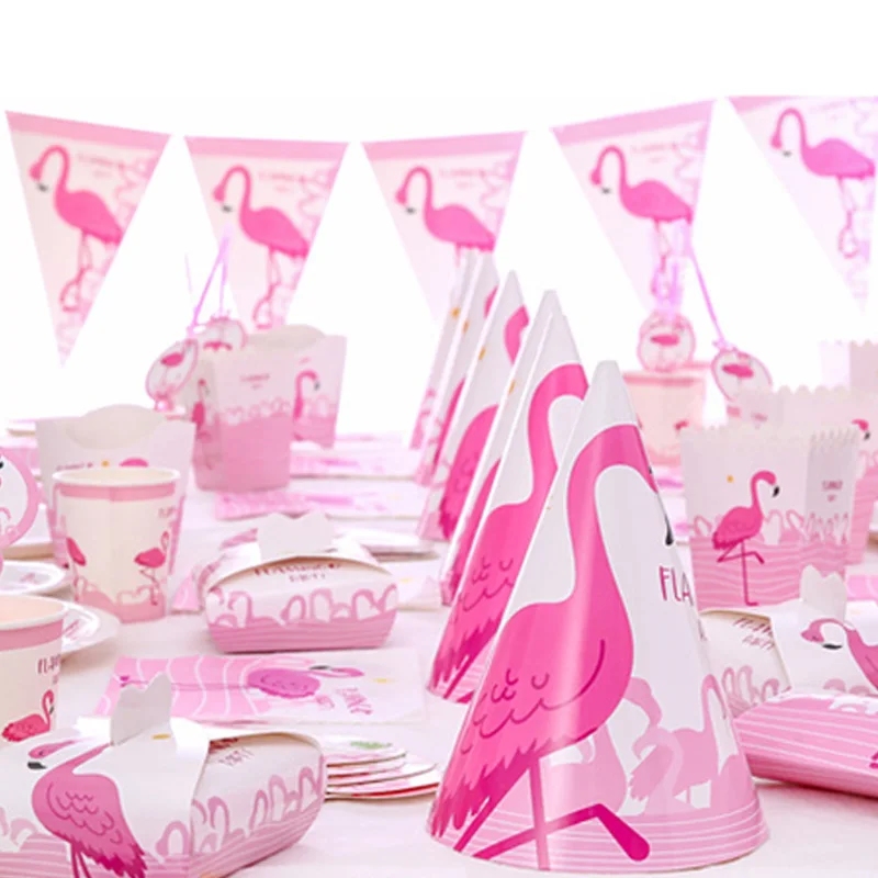 Вечерние украшения Розовый Бумага с Фламинго салфетки летняя Свадебная вечеринка тканевых салфеток с фламинго на день рождения принадлежности для вечеринки-девичника