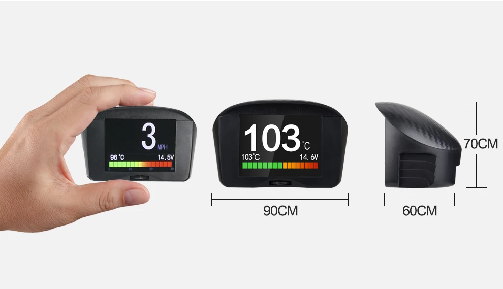 X50 Plus автомобильный HUD Дисплей OBD2 цифровой спидометр одометр темп напряжение 12 В автоматический диагностический сканер инструмент