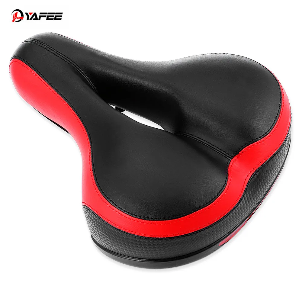 Comfort Wide Big Bum Bike Bicycle Gel Cruiser Extra Sporty Soft Pad Saddle Seat Road Mtb Mountain Bike Leather #3O18 (20)
