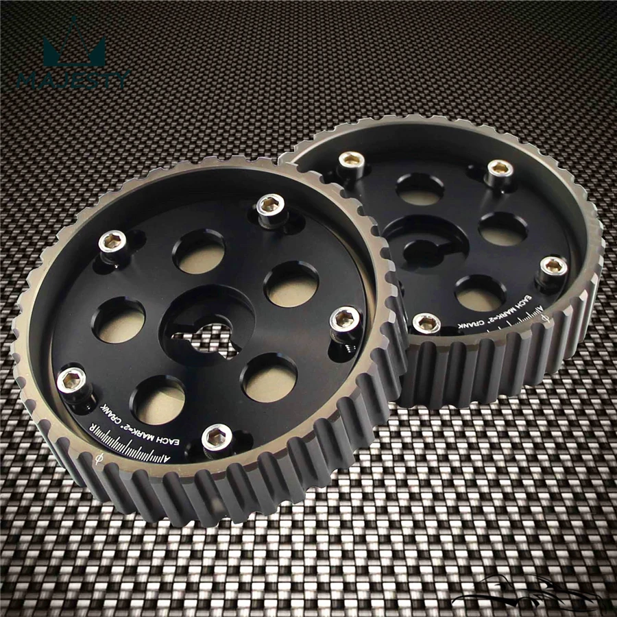 

2pcs Adjustable cam gears for Suzuki Swift GTI G13B cam pulley Black