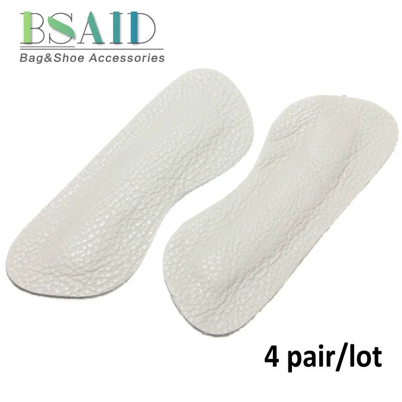 

BSAID 4 Pair/lot Heels Pads Shoe Inserts PU Leather High Heel Sticker Insoles Antislip Protector Relief Feet Pain Foot Pads