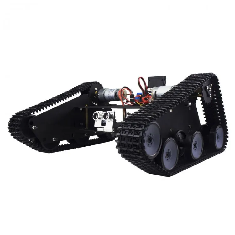 

Robo-Soul TK-100 Creeper Truck Robotic Crawler Tracked Cars Chassis Robot Base Kit black