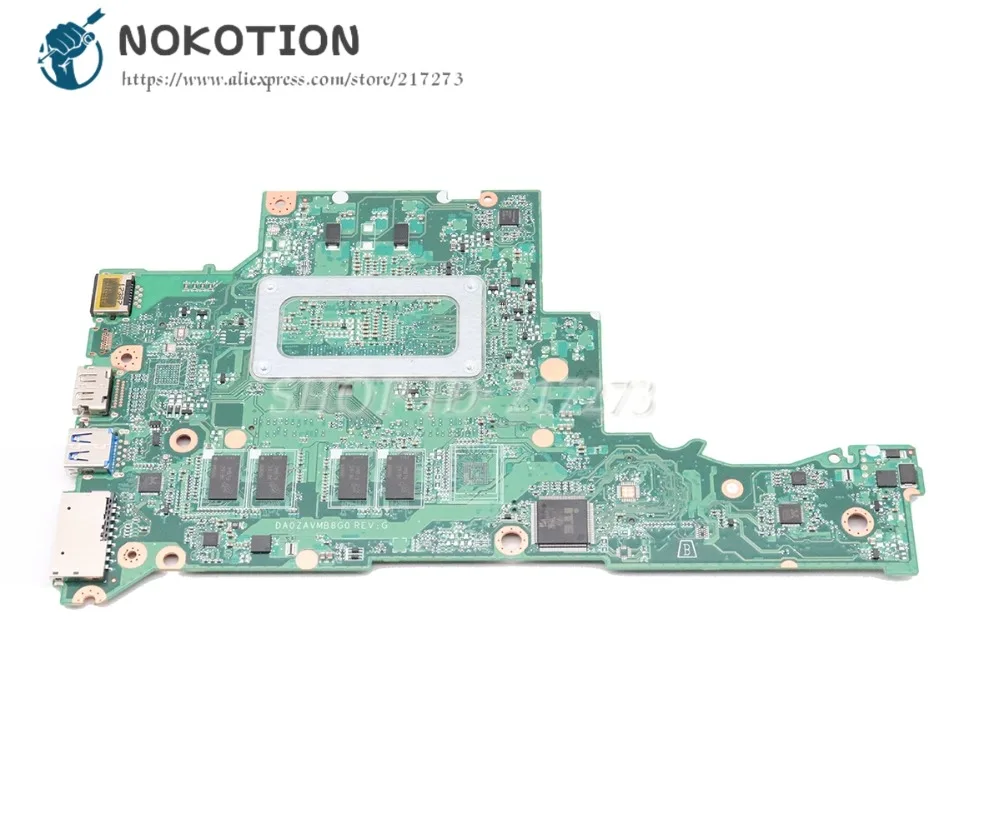 NOKOTION для acer aspire A315 A315-51 материнская плата для ноутбука SR2UW I3-6006U процессор 8 Гб памяти DA0ZAVMB8G0 NBGNP1100A