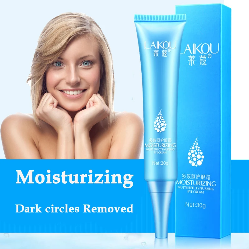LAIKOU Hyaluronic Acid Eye Cream Moisturizing Hydrating Whitening Anti Wrinkle Remove Dark