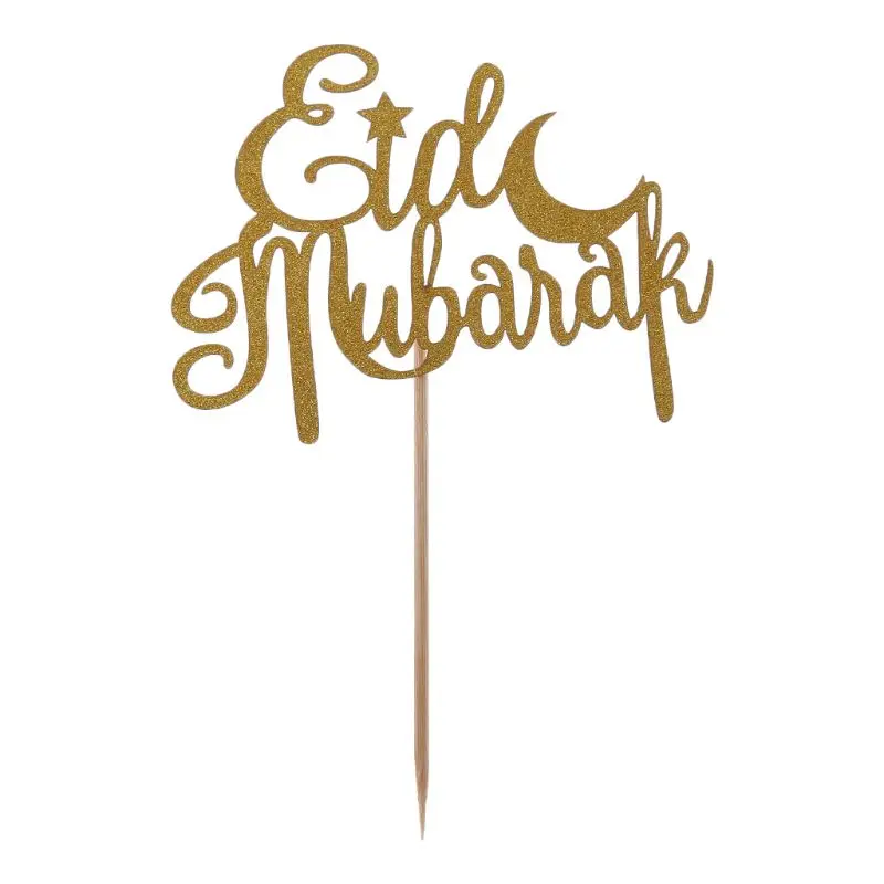 

Eid Mubarak Cake Topper Wedding Baby Shower Birthday Party Ramadan Decor Cupcake Picks Muslim Islam Baking Drop Ship Support