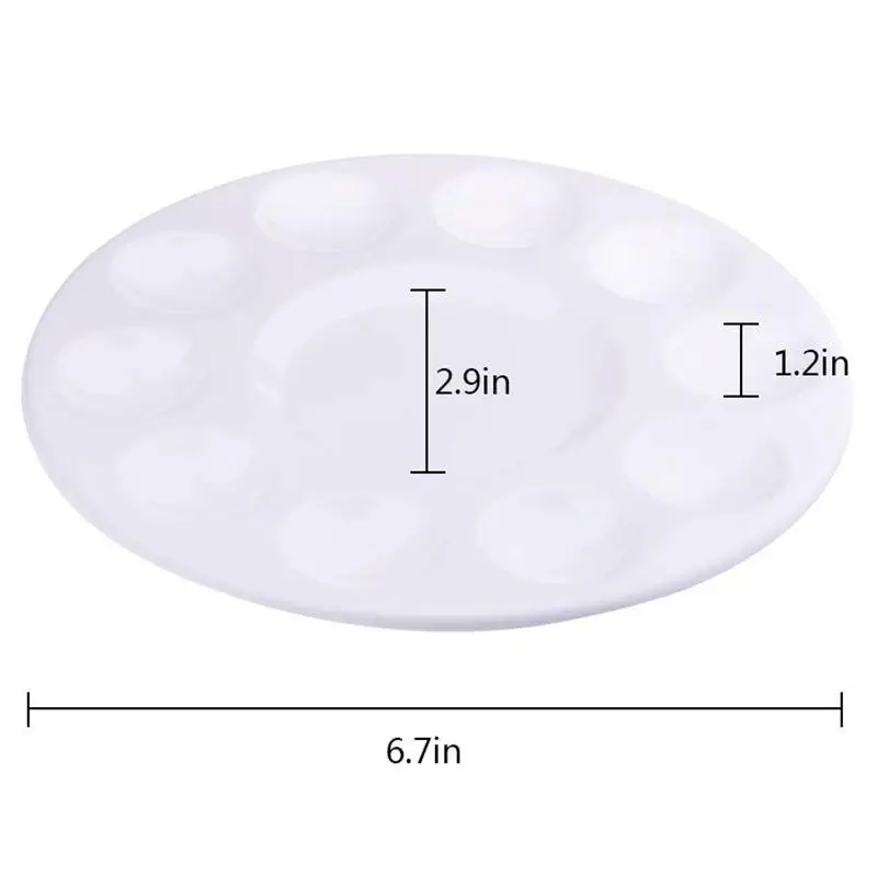 28 Pcs Paint Tray Palettes Plastic for Art Painting and Kids Decorating Cupcakes