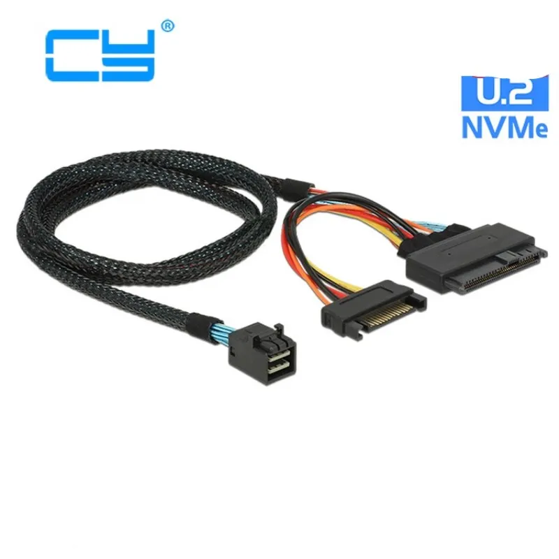 Кабель SSD U.2 U2 NVME PCIe кабель для материнской платы Intel 750 p3600 p3700 M.2 Mini SAS HD 50 см