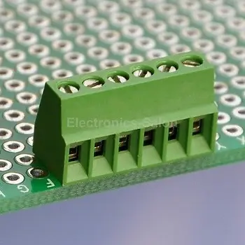 

10pcs 6 Poles 2.54mm/0.1" PCB Universal Screw Terminal Block