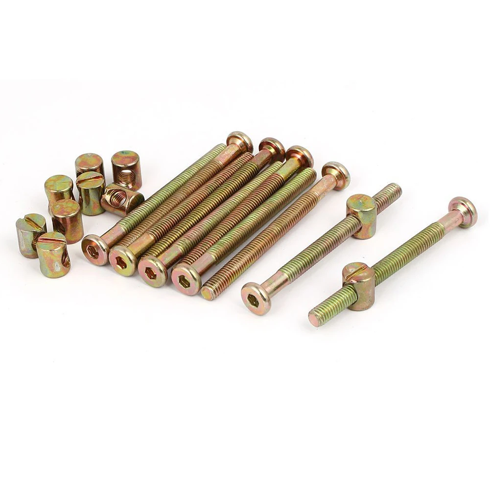 10 компл. M6x70mm шестигранный ключ привод торцевой колпачок мебельный болт с M6x12mm