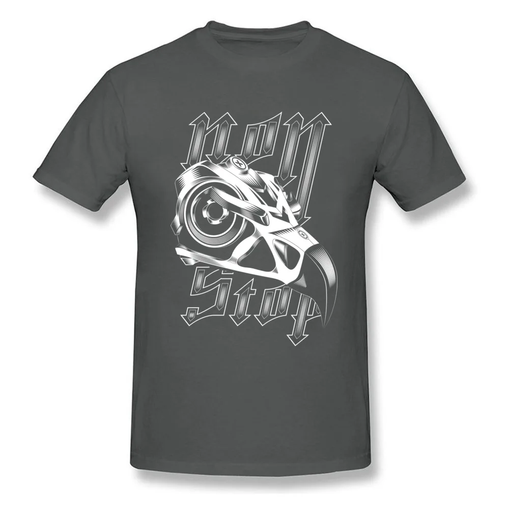 Non Stop Tees Fitted Crewneck Cool Short Sleeve 100% Cotton Men T-Shirt Printed On Tops Shirt Drop Shipping Non Stop carbon