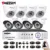 Tmezon 8 Channel AHD 1080P DVR Security Surveillance System With 4 Pcs Outdoor Bullet Camera 4 Pcs Indoor Dome Cameras White Kit