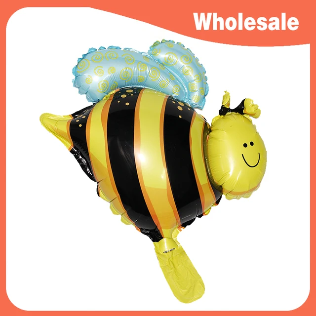 wholesale 40 7 36cm mini cartoon honeybee foil balloon small size honey bee size