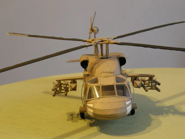 1:33 American Black Hawk UH 60 многоцелевой вертолет Бумажная модель Коллекционная подарок