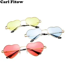 Солнцезащитные очки в форме сердца, женские, металлическая оправа, светоотражающие линзы, солнцезащитные очки, мужские, зеркальные, Oculos De Sol, UV400