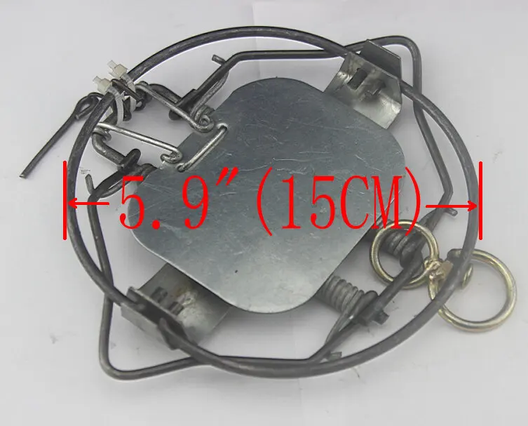 

150MM Animal Rabbit Vole Fox Coyote Muskrat Fisher Mink Steel Spring Trap