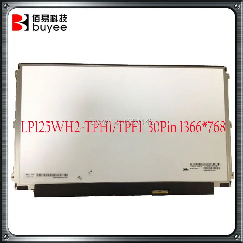 

Original New 12.5" LCD LED Display Screen Panel For Lenovo LP125WH2 TPH1 TPF1 30Pin 30 Pin 1366*768 Tested