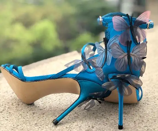 

Moraima snc New fashion sandals buckle cool shoes super high heel stiletto sandals Thin Heel Flower Sandals