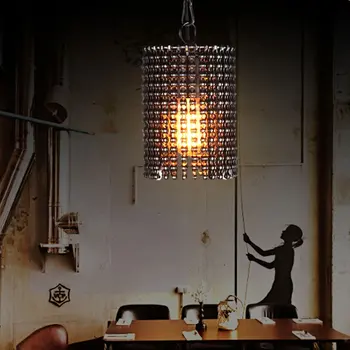

E26/E27 Edison Bulb Industrial Bicycle Chain Warehouse Creative Industries Lighting Retro Restaurant Bar Droplight Sitting Room