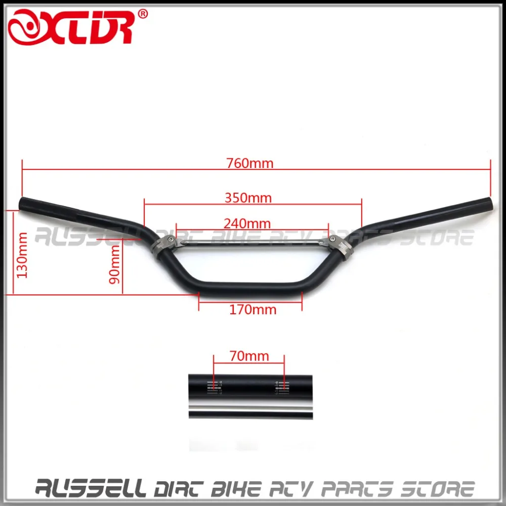 Высокая посадка Ручка Бар Руль 22 мм и ручки руля Pro taper& PAD для SSR TTR BBR KLX110 SUZUKI DRZ110 Honda XR CRF 50 70 Байк