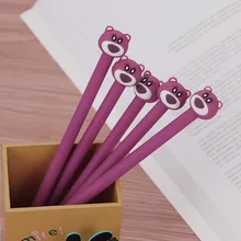 10-50PS милый маленький медведь мультфильм обучения канцелярские принадлежности гелиевая ручка черная игольчатая трубка офисное чернильное перо можно настроить