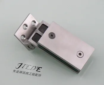 

304 stainless steel glass door clip bathroom shower room partition free glass hinge clip solid glass hinge