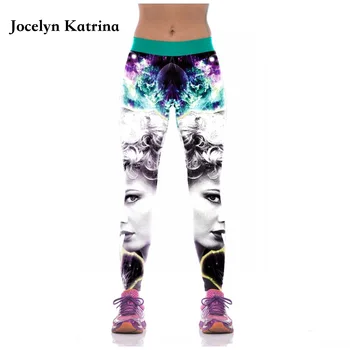 

3D Printed Women's Full-Length Length Yoga Workout Leggings Thin Capris Ankle Length Pants Polyester Women Yoga Pants