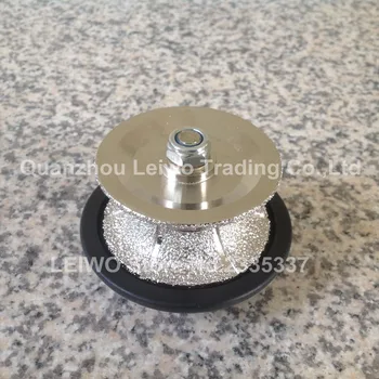 

Vacuum Brazed Full Bullnose Hand Profiler V20 Diameter 65 mm 4 Pcs and V40 Diameter 85 mm 4 Pcs Plastic Cover Thread 5/8-11