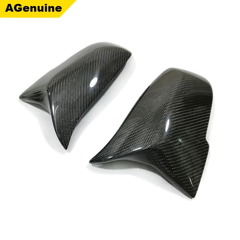 

M style carbon fiber replacement rearview mirrors covers with clips side wing mirror covers for BMW 2 series F22 2013 up